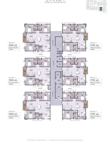 Floor Plan in 3 BHK Apartment at Puppalaguda – for Sale
