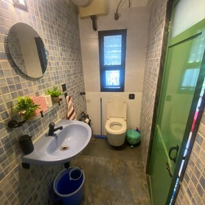 Bathroom in 2 BHK Apartment at Vedant CHS Santacruz, Goi Staff Colony – for Sale