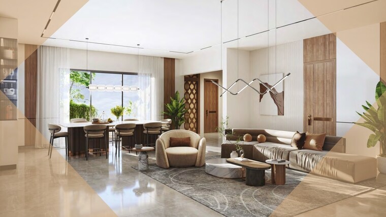 Living Room, financial district 4 Bedroom 3740 Sq.Ft. Apartment In Financial District Hyderabad 9630941