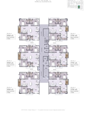 Floor Plan in 3 BHK Apartment at Puppalaguda – for Sale