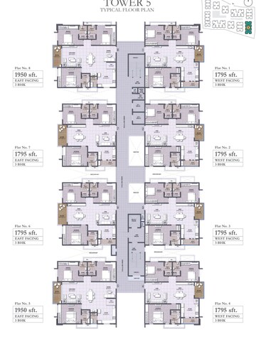 Floor Plan in 3 BHK Apartment at Puppalaguda – for Sale