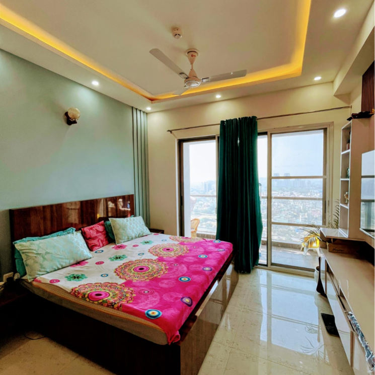 Bedroom, paras-dews 3 Bedroom 1900 Sq.Ft. Apartment In Panwala Khusropur Gurgaon 9631052