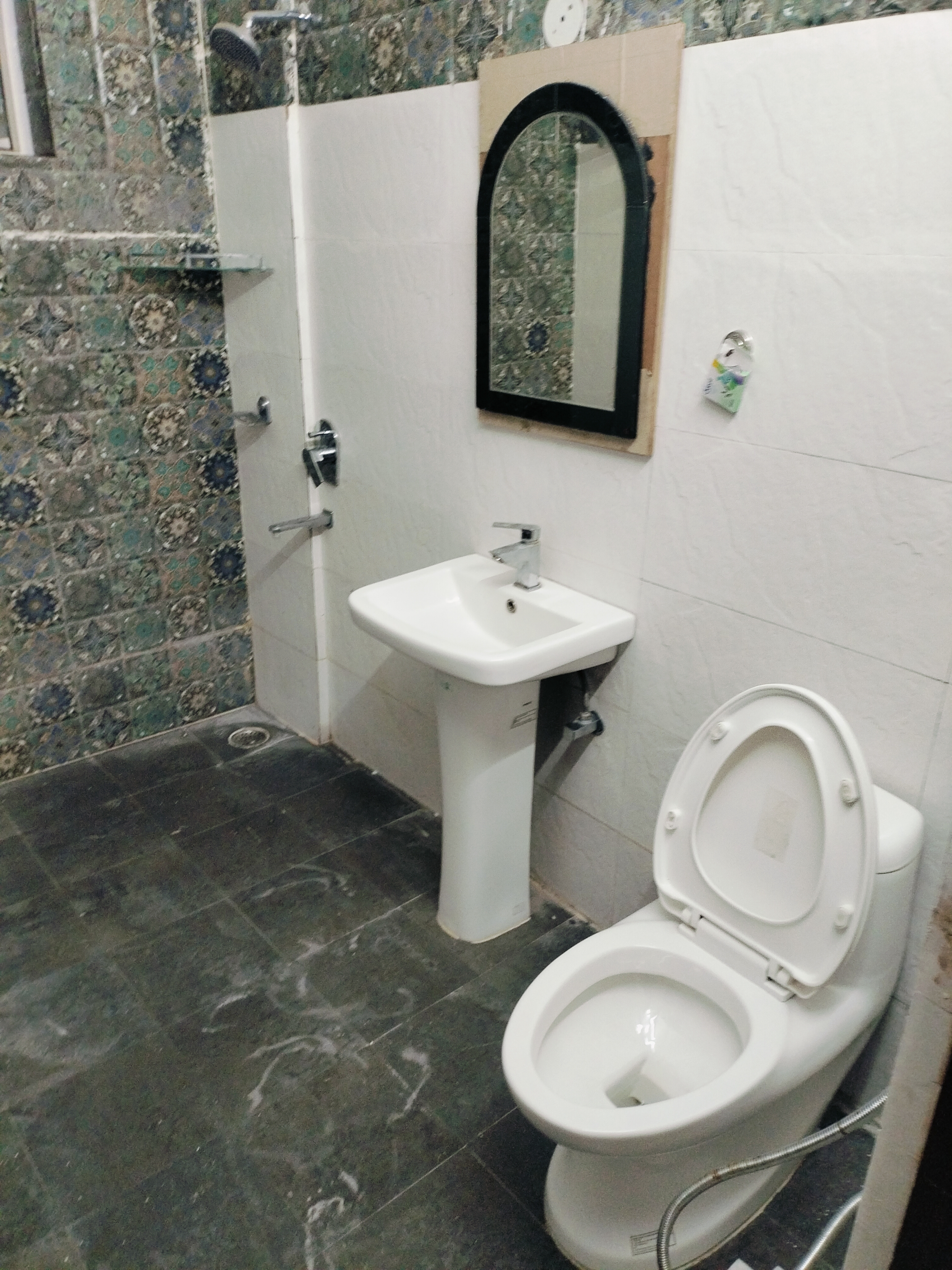 Bathroom in 2 BHK Builder Floor at Aman Vihar – for Rent