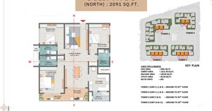 Floor Plan in 3 BHK Apartment at Rajendra Nagar – for Sale