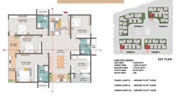 Floor Plan in 3 BHK Apartment at Rajendra Nagar – for Sale