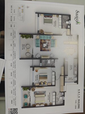 Floor Plan in 2 BHK Apartment at Sinhagad Road – for Sale