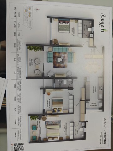 Floor Plan in 2 BHK Apartment at Sinhagad Road – for Sale