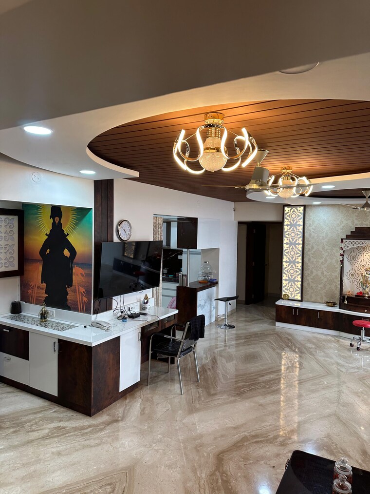 Living Room, marvel-cerise 3.5 Bedroom 3950 Sq.Ft. Penthouse In Kharadi Pune 9631432