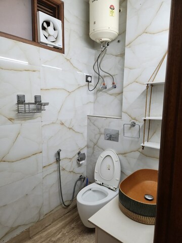 Bathroom in 2 BHK Builder Floor at Lajpat Nagar – for Rent