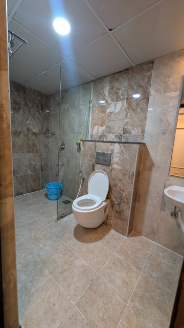 Bathroom in 3 BHK Apartment at Golf Edge, Gachibowli – for Rent