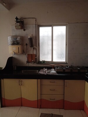 Kitchen in 3 BHK Apartment at Kunal Icon, Pimple Saudagar – for Rent