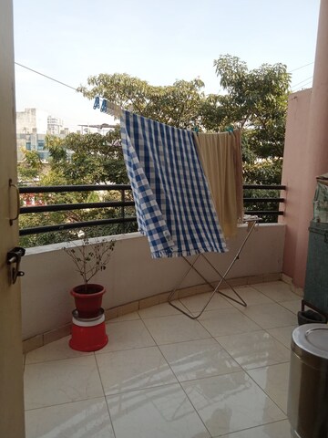 Balcony in 3 BHK Apartment at Kunal Icon, Pimple Saudagar – for Rent