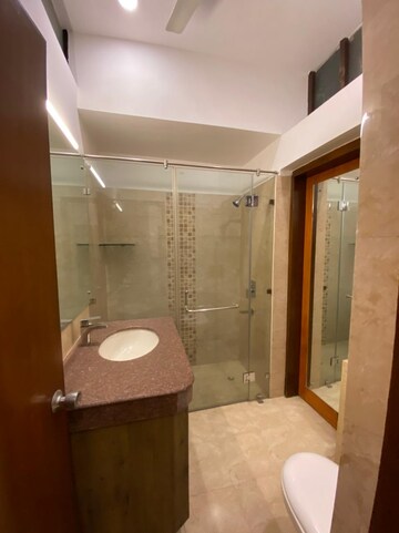 Bathroom in 4 BHK Apartment at Safdarjung Development Area – for Rent