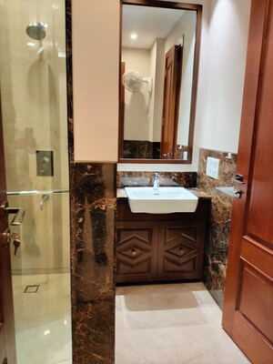 Bathroom in 4 BHK Apartment at Hauz Khas Enclave – for Rent