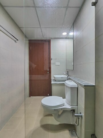Bathroom in 3.5 BHK Apartment at Bhartiya Nikoo Homes Phase 2, Thanisandra Main Road – for Rent