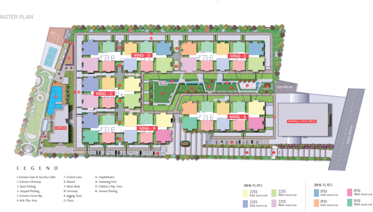 Master Plan, narsingi 3 Bedroom 1935 Sq.Ft. Apartment In Narsingi Hyderabad 9631991