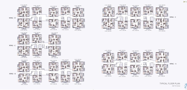 Master Plan, narsingi 3 Bedroom 1635 Sq.Ft. Apartment In Narsingi Hyderabad 9632010