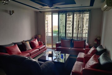 Living Room in 4 BHK Apartment at Omaxe The Forest, Sector 92 – for Rent