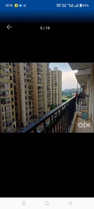 Balcony in 3 BHK Apartment at Windsor Paradise 2, Raj Nagar Extension – for Rent