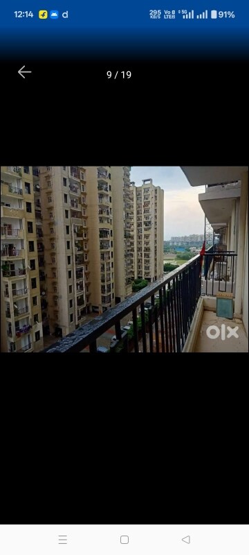 Balcony in 3 BHK Apartment at Windsor Paradise 2, Raj Nagar Extension – for Rent