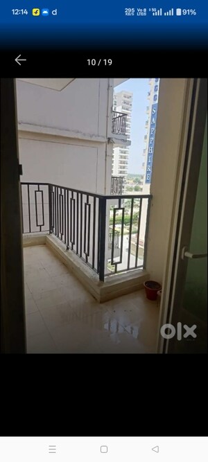 Balcony in 3 BHK Apartment at Windsor Paradise 2, Raj Nagar Extension – for Rent
