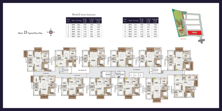 Floor Plan, narsingi 3 Bedroom 1674 Sq.Ft. Apartment In Narsingi Hyderabad 9632092
