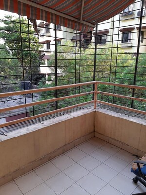 Balcony in 2 BHK Apartment at Woodland Avenue, Kothrud – for Rent