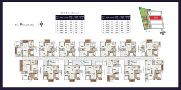 Floor Plan in 2 BHK Apartment at Narsingi – for Sale