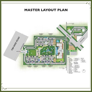 Master Plan in 3 BHK Apartment at Godrej Vrikshya, Sector 103 – for Sale