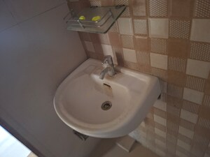 Bathroom in 1 BHK Apartment at Raj Residency Kasarvadavali, Kasarvadavali – for Rent