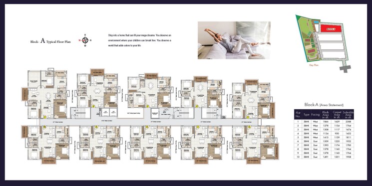 Master Plan, narsingi 3 Bedroom 2388 Sq.Ft. Apartment In Narsingi Hyderabad 9632187