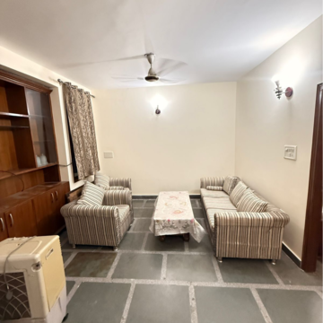 Living Room in 2 BHK Builder Floor at Chattarpur – for Rent