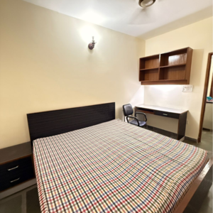 Bedroom in 2 BHK Builder Floor at Chattarpur – for Rent