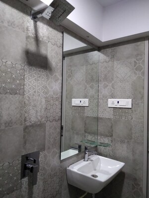Bathroom in 3 BHK Apartment at KP Krishna Regency, Malad West – for Rent