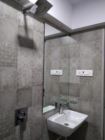 Bathroom in 3 BHK Apartment at KP Krishna Regency, Malad West – for Rent