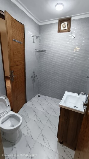 Bathroom in 3 BHK Builder Floor at Vasant Kunj – for Rent