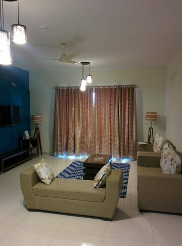 Living Room in 2 BHK Apartment at Paranjape Blue Ridge, Hinjewadi – for Rent