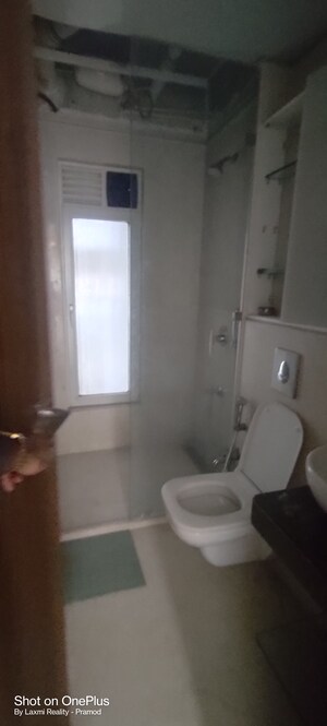 Bathroom in 3 BHK Apartment at Zahra Tower, Worli – for Rent