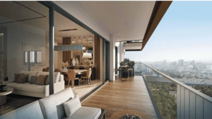 Balcony in 3 BHK Apartment at Signature Global De Luxe DXP, Sector 37d – for Sale