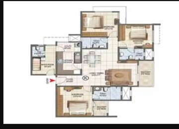 Floor Plan in 5 BHK Apartment at Andheri West – for Sale