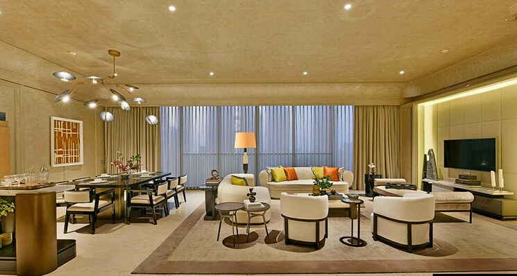 Living Room, rustomjee-crown 5 Bedroom 3900 Sq.Ft. Apartment In Prabhadevi Mumbai 9632589