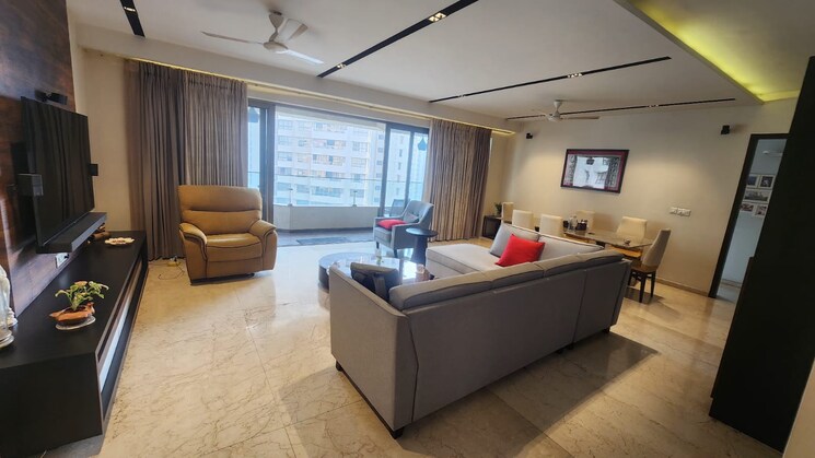 Living Room, l-t-emerald-isle 4 Bedroom 3300 Sq.Ft. Apartment In Powai Mumbai 9632613