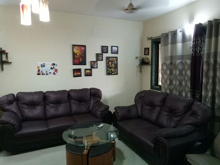 Living Room, rahul-towers 3 Bedroom 1500 Sq.Ft. Apartment In Kothrud Pune 9632722