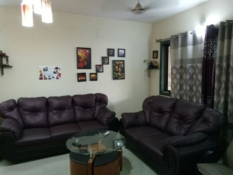 Living Room, rahul-towers 3 Bedroom 1500 Sq.Ft. Apartment In Kothrud Pune 9632722