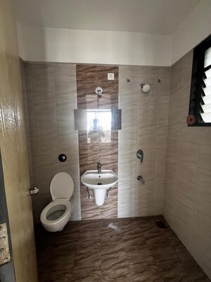 Bathroom in 1 BHK Apartment at Sai Chambers Pimple Gurav, Pimple Gurav – for Rent