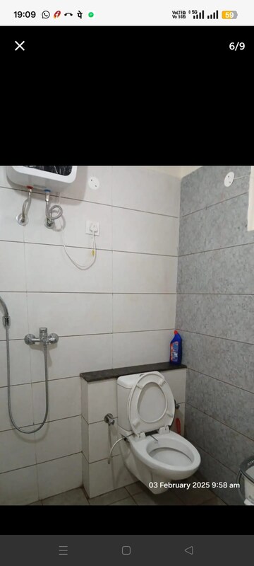 Bathroom in 1 BHK Apartment at SBP City Of Dreams Zirakpur, High Ground – for Rent