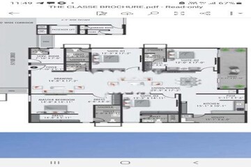 Floor Plan in 4 BHK Apartment at DSR The Classe, Narsingi – for Sale