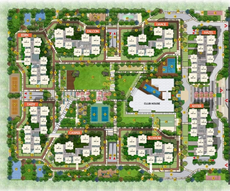Master Plan, tellapur 3 Bedroom 2045 Sq.Ft. Apartment In Tellapur Hyderabad 9633713
