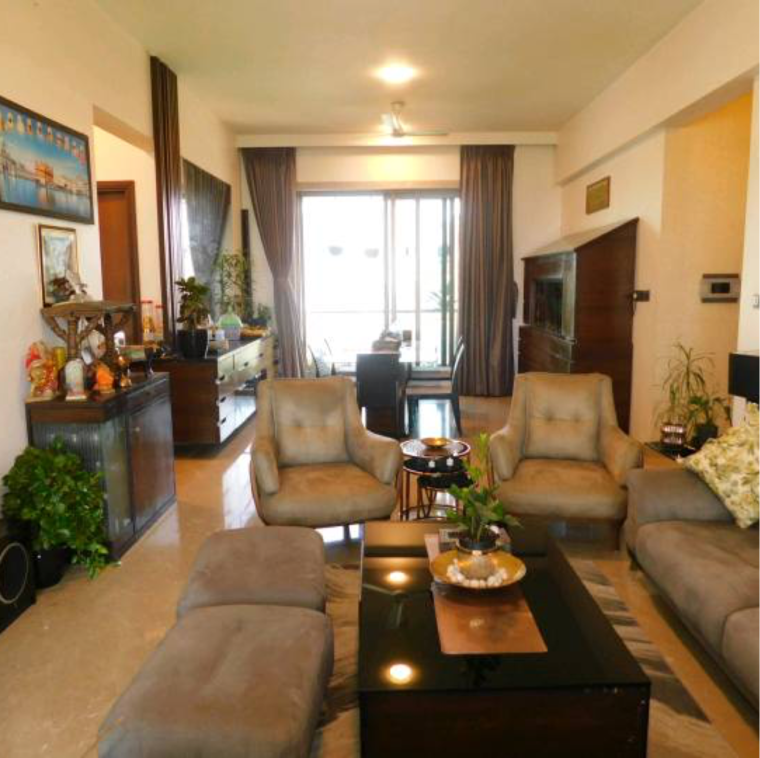 Living Room, kalpataru-pinnacle 3.5 Bedroom 1650 Sq.Ft. Apartment In Mahesh Nagar Mumbai 9634078