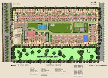 Master Plan in 4 BHK Apartment at Gaur Atulyam, Omicron I Greater Noida – for Sale